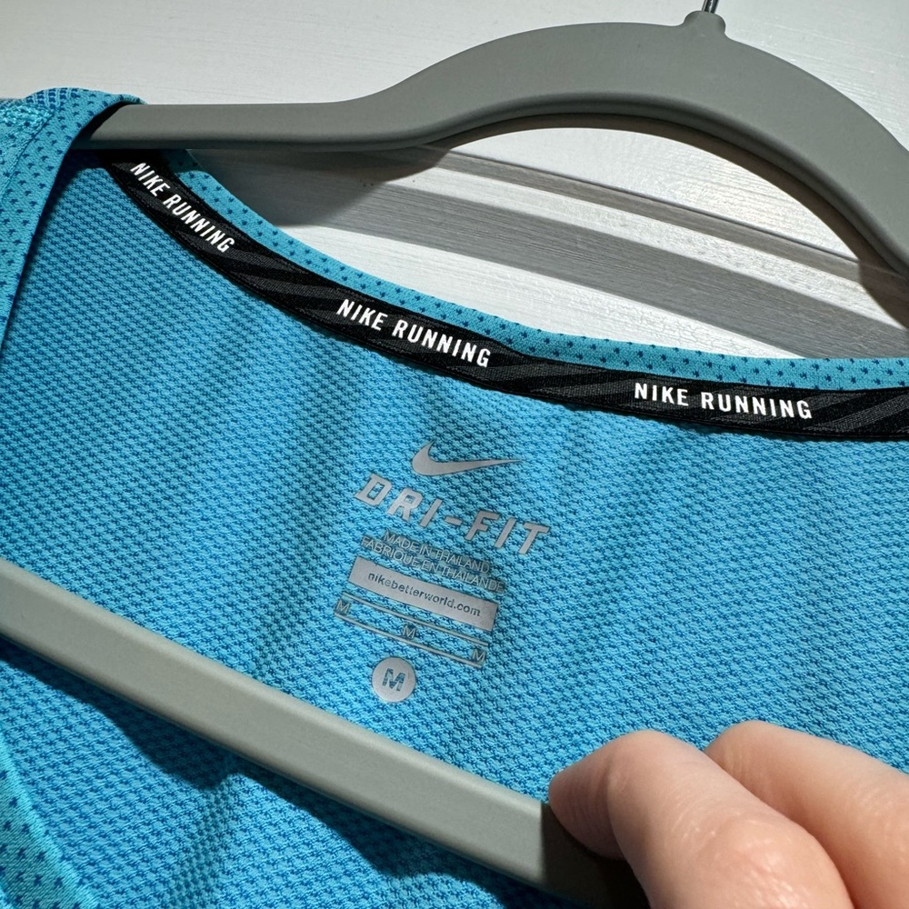Nike Aqua Blue Short Sleeve Dri-FIT Tee - Picture 2 of 4